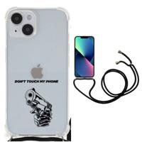 iPhone 14 Anti Shock Case Gun Don't Touch My Phone