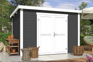 Outdoor Life Products | Tuinhuis Lotta 300 x 250 | Gecoat | Carbon Grey-Wit