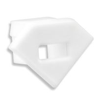 Eindkap E42 kabelinvoer wit voor LED profiel PO23
