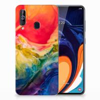 Smartphone hoesje Samsung Galaxy A60 Watercolor Dark