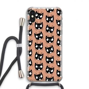 Kat: iPhone X Transparant Hoesje met koord