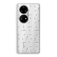 Hipster stripes: Huawei P50 Pro Transparant Hoesje