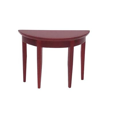 3 stuks 1:12 Mini Dollhouse scène decoratie mahonie halfronde veranda tafel
