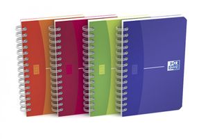 Oxford Office My Colours notitieboekje, 180 bladzijden, ft 9 x 14 cm, geruit 5 mm, geassorteerde kleuren