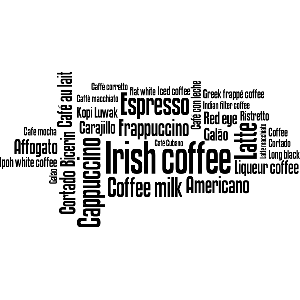 Irish coffee - Muursticker