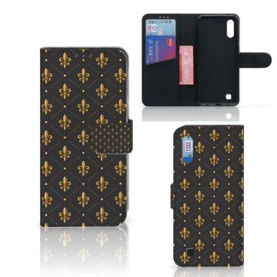 Samsung Galaxy M10 | Telefoon Hoesje | Franse Lelie | Portemonnee hoesje