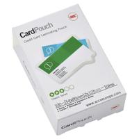 Lamineerhoes gbc creditcard 54x86mm 2x125micron