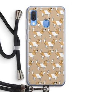Doggy: Samsung Galaxy A40 Transparant Hoesje met koord