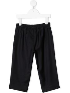 Gucci Kids pantalon à détail Web - Bleu