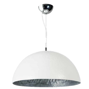 Mezzo tondo wit zilver 50cm hanglamp