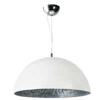 Mezzo tondo wit zilver 50cm hanglamp