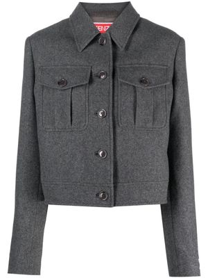 Kenzo veste England à patch logo - Gris