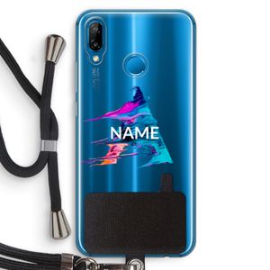 Abstract Spectrum: Huawei P20 Lite Transparant Hoesje met koord