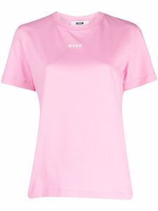 MSGM t-shirt à logo imprimé - Rose