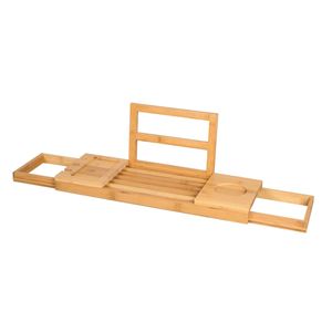 Best Design Badbrug Tray Verstelbaar 50-90 cm Bamboe