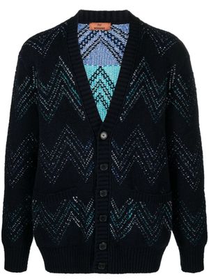 Missoni Vest met chevron-streep - Blauw Missoni Vest met chevron-streep - Blauw
