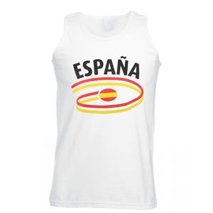 Witte heren tanktop Spanje