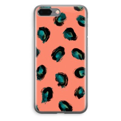 Pink Cheetah: iPhone 8 Plus Transparant Hoesje