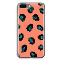 Pink Cheetah: iPhone 8 Plus Transparant Hoesje