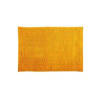 MSV Badkamerkleed/badmat - kleedje voor op de vloer - saffraan geel - 60 x 90 cm - Microvezel - Badmatjes - thumbnail