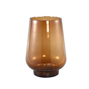 PTMD Dexa Brown glass vase straight round L