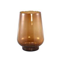 PTMD Dexa Brown glass vase straight round L - thumbnail