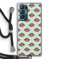 Lipjes: Oppo Find X3 Neo Transparant Hoesje met koord