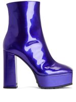 Giuseppe Zanotti bottines Morgana à plateforme - Bleu