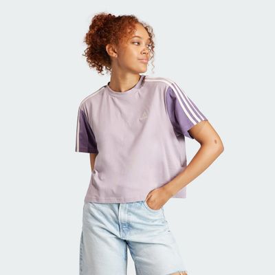 Essentials 3-Stripes Single Jersey Croptop