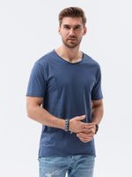Heren T-shirt Blauw - S1378 - Sale - thumbnail