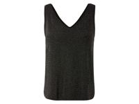 esmara Dames glittertop (M (40/42), Zwart)