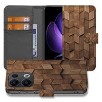 Book Style Case voor OPPO Reno 13 Pro Wooden Cubes