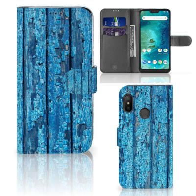 Xiaomi Mi A2 Lite | Book Style Case | Wood Blue