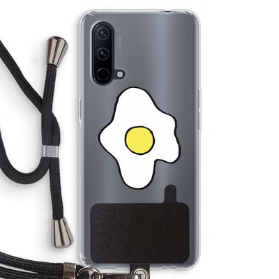 Spiegelei: OnePlus Nord CE 5G Transparant Hoesje met koord