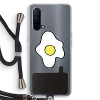 Spiegelei: OnePlus Nord CE 5G Transparant Hoesje met koord