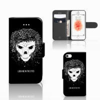 Telefoonhoesje met Naam Apple iPhone 5 | 5s | SE Skull Hair - thumbnail