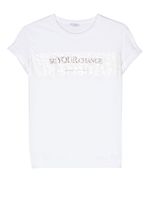 Brunello Cucinelli Kids t-shirt à sequins - Blanc - thumbnail