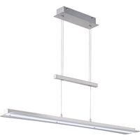 LED Hanglamp - Hangverlichting - Trion Posan - 18W - Aanpasbare Kleur - Dimbaar - Rechthoek - Mat Nikkel - Aluminium - thumbnail