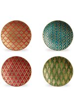 L'Objet lot de quatre assiettes Fortuny Canape - Rouge