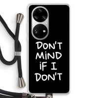 Don't Mind: Huawei P50 Pro Transparant Hoesje met koord