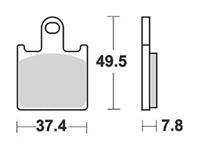 TRW Brake pad mcb 789 sv sintered metal