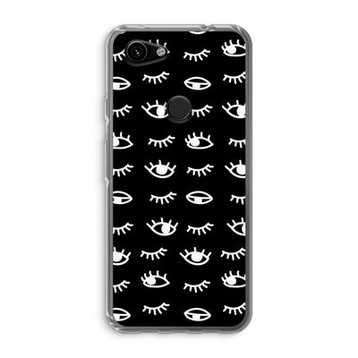 Eye pattern #3: Google Pixel 3a Transparant Hoesje