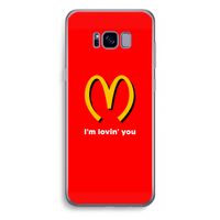 I'm lovin' you: Samsung Galaxy S8 Plus Transparant Hoesje