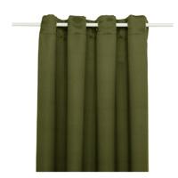 Atmosphera verduisterende gordijnen - set 2x stuks - B135 x L240 cm - olijf groen - geplooid