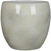 Mica Decorations Bloempot - lichtgrijs - keramiek - 33 x 31 cm - plantenpotten binnen Mica Decorations Bloempot - lichtgrijs - keramiek - 33 x 31 cm - plantenpotten binnen