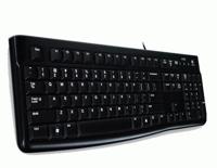 Logitech k120 business style usb keyboard [usb, 104-key, numpad, durable, black] - thumbnail