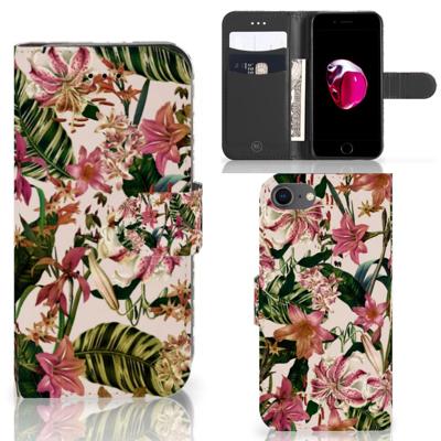 iPhone 7 | 8 | SE (2020) | SE (2022) Hoesje Flowers | Portemonnee hoesje