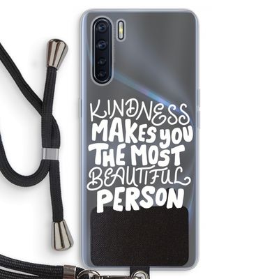 The prettiest: Oppo A91 Transparant Hoesje met koord