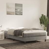 Boxspring bed 120x200 cm fluweel lichtgrijs