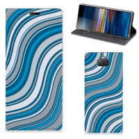 Sony Xperia 10 Plus | Hoesje met Magneet | Waves Blue